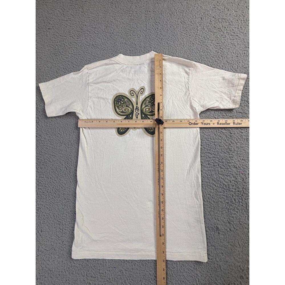 Vintage 90s YAGA Cayman Islands Butterfly Art Graphic Shirt Mens Size Small - Picture 6 of 10